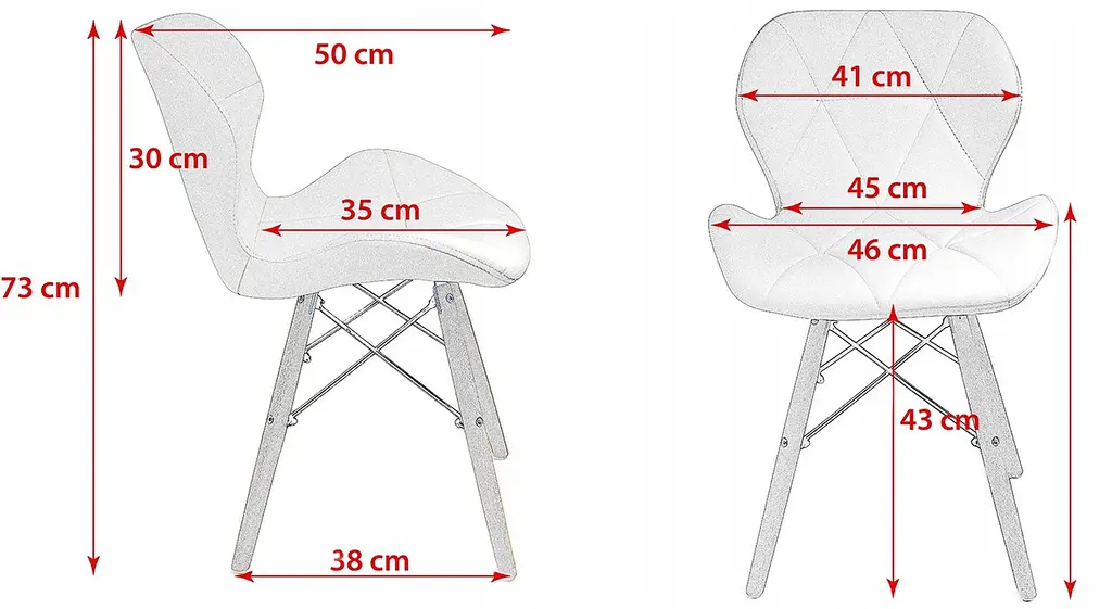Кресло Jumi Scandinavian Design эко-кожа черный - фото 6