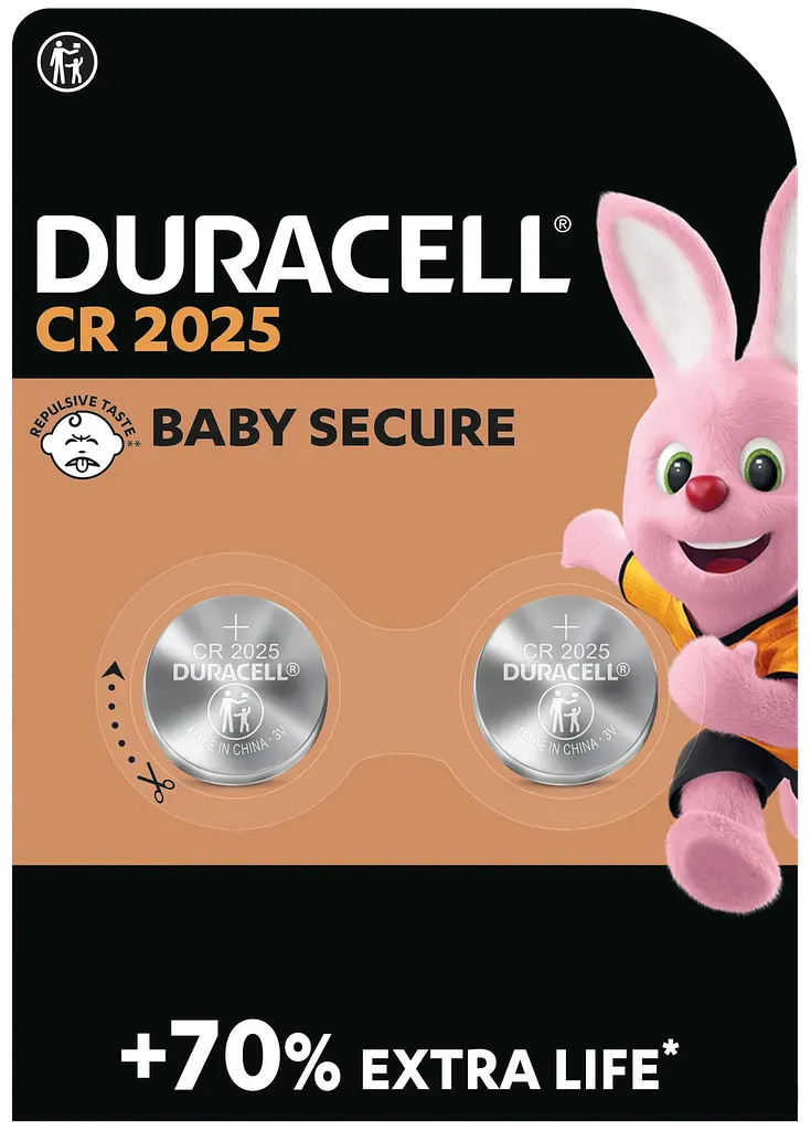 Спеціальна літієва батарейка типу «таблетка» Duracell 2025 3V, (DL2025/CR2025), 2 шт. (6409618) - фото 6