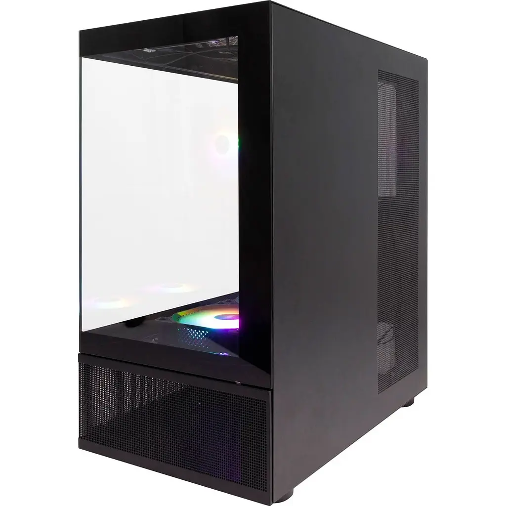 Корпус 1stPlayer Mi7-A-BK-2F7R-1F7 Black [134422] - фото 4