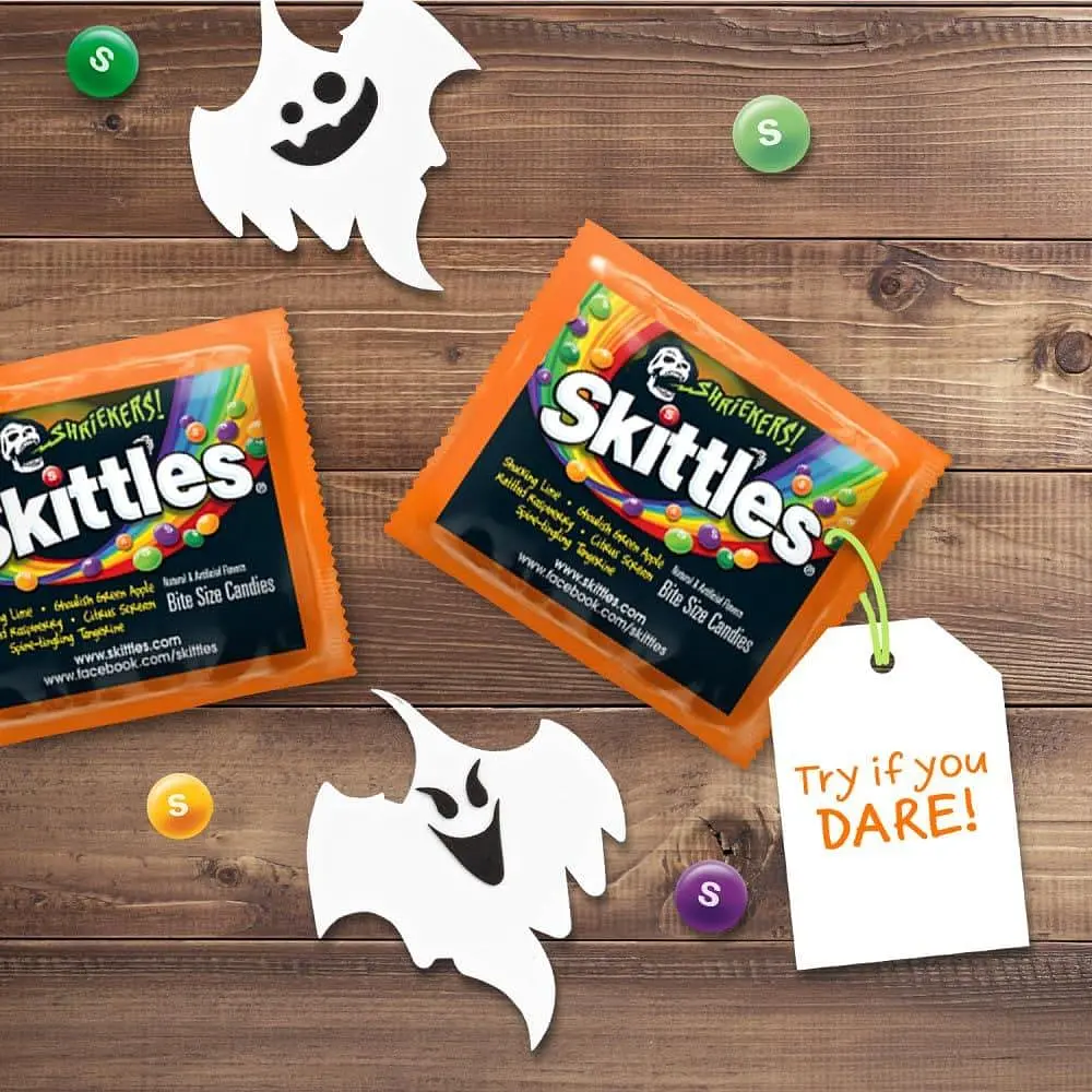 Драже Skittles Shriekers Sour Fun Size Halloween Candy 240г - фото 4