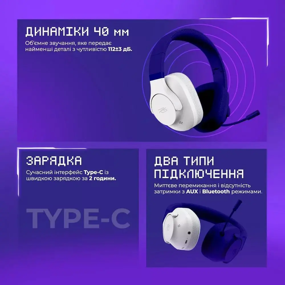 Ігрові навушники Proove Gaming Bliss (APP) White (GHBLPP010002) [154362] - фото 6