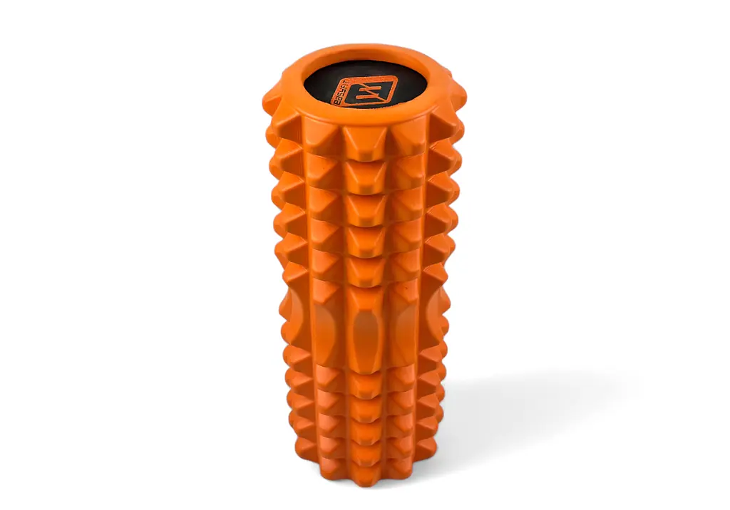 Масажний ролик EasyFit Solid Roller v.1.2s 33х13 см помаранчевий - фото 3