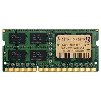 Модуль пам'яті для ноутбука SoDIMM DDR3L 8GB 1600 MHz INTELIGENTES (IS3BFB1/8) - фото 7