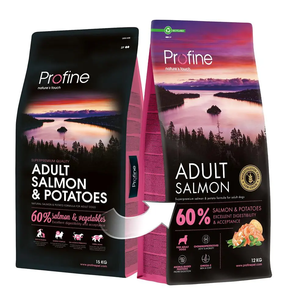 Корм сухой Profine Salmon and Potatoes для взрослых собак всех пород, с лососем и картофелем, 12 кг - фото 4