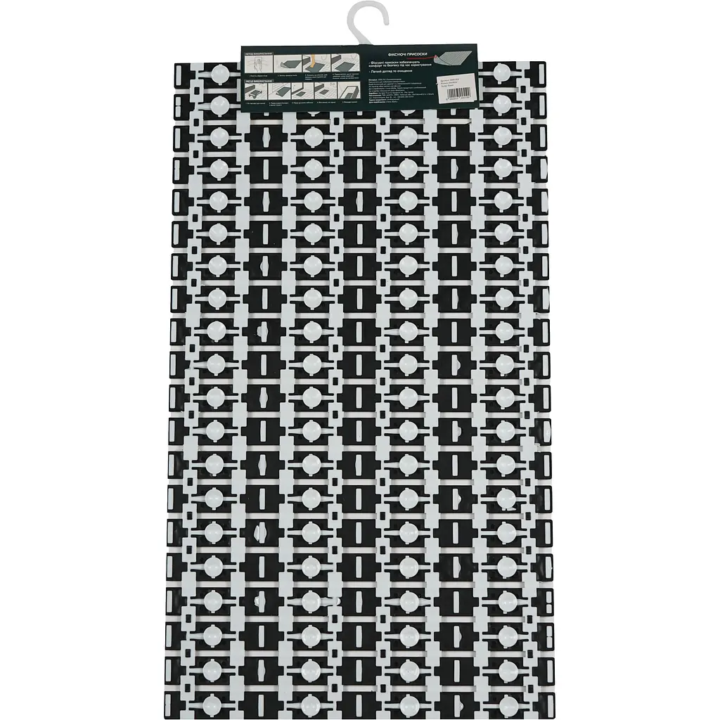 Килимок у ванну кімнату Eco Fabric смужка 69х40 см білий (6940-003) - фото 4