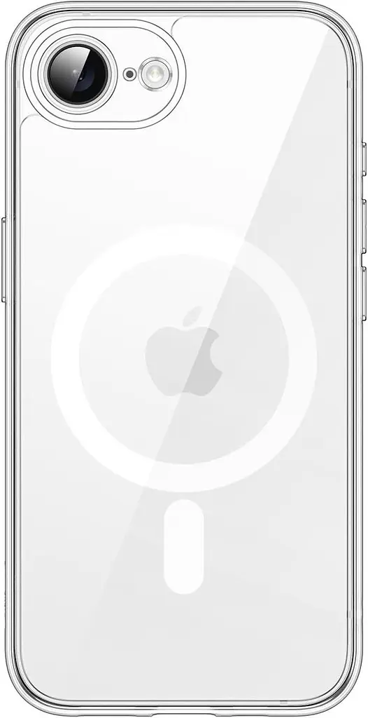 Протиударний прозорий чохол для Apple iPhone 17e/16e Clear Case Ultra Hybrid MagSafe з магнітом - фото 2