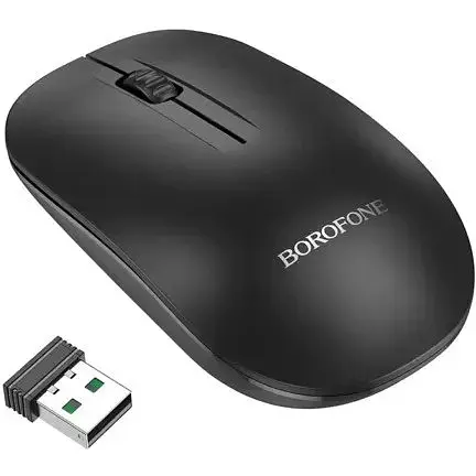 Беспроводная мышь Borofone BG14 Planet 2.4 ГГц + Bluetooth черная - фото 6