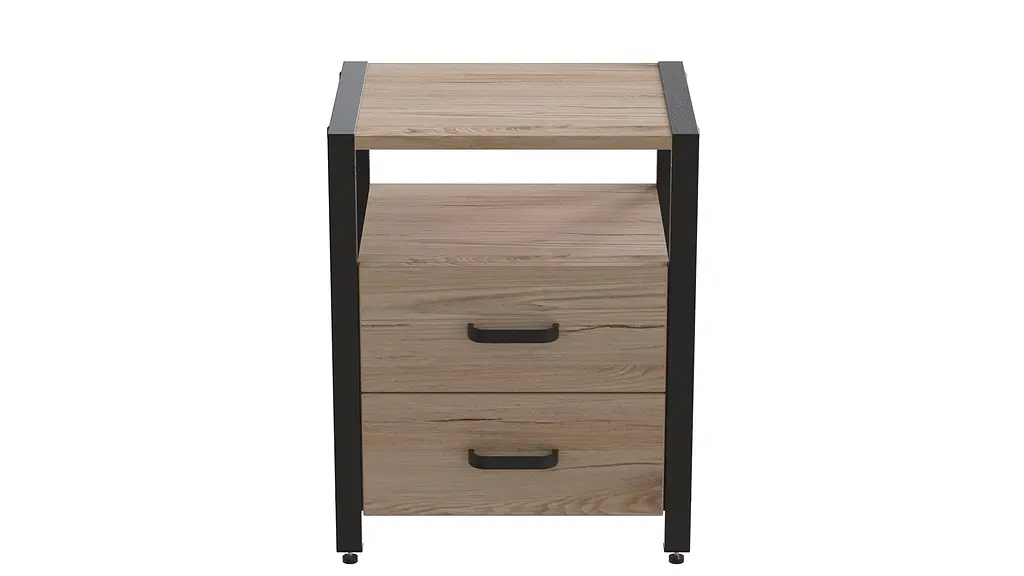 Тумба универсальная Ferrum-decor Вивьен 2/2 50x41x40 черный ДСП Дуб Сан-Марино 16мм (FRD-104157) - фото 4