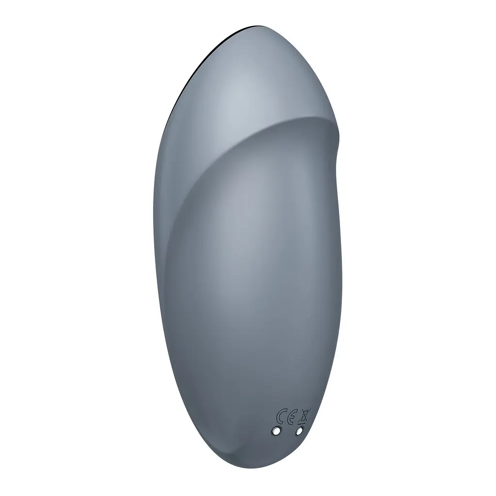 Вібростимулятор-пульсатор Satisfyer Tap & Climax 1 Bluegrey, ефект постукування пальцем, 2 мотори - фото 5