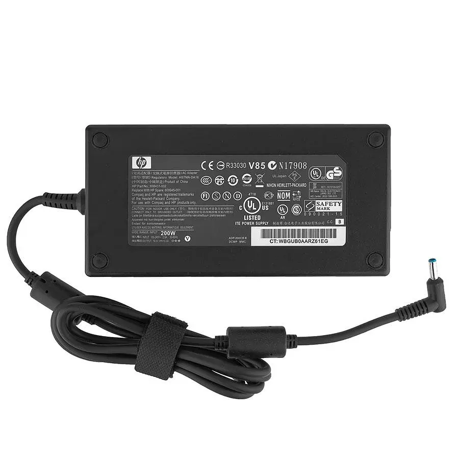 Блок живлення для ноутбука HP 19.5V 10.3A 200W 4.5x3.0-PIN чорний RECTANGULAR - фото 2