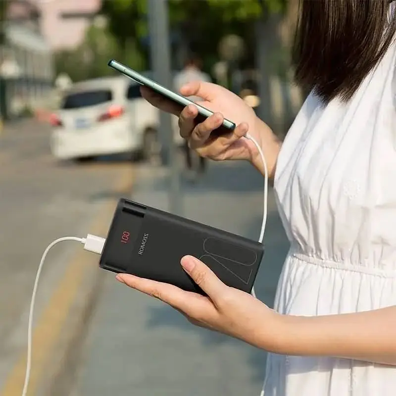 Павербанк Romoss 20000 mAh Ares20 чорний (PAS20-102-2135H)  - фото 10