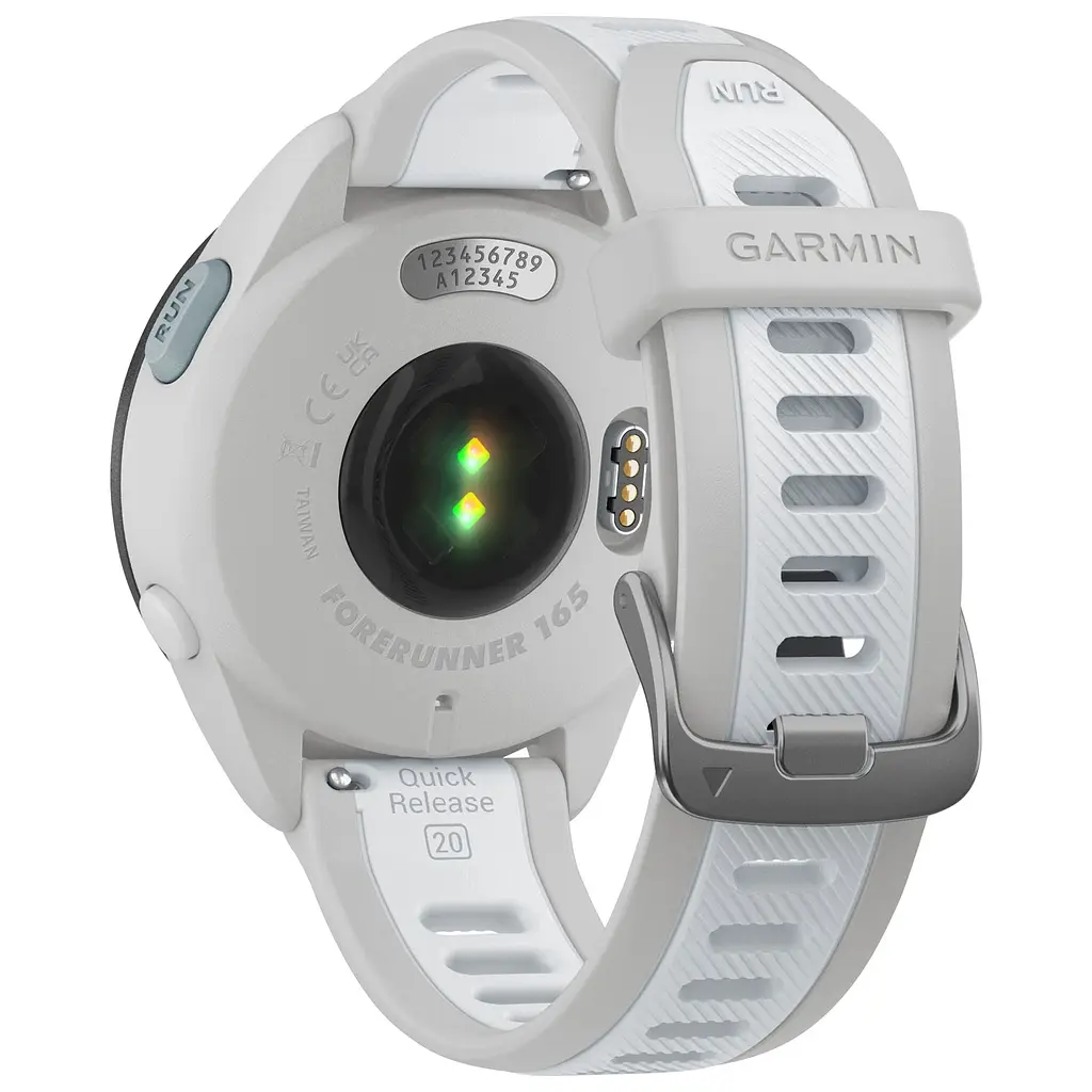 Смарт-часы Garmin Forerunner 165 с белым силиконовым ремешком - фото 2