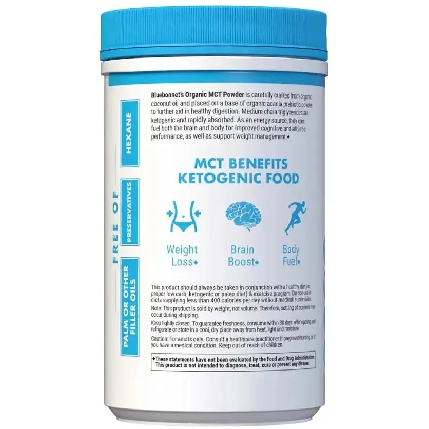 Органічний порошок MCT з кокосового горіха Bluebonnet Nutrition 300 г - фото 2