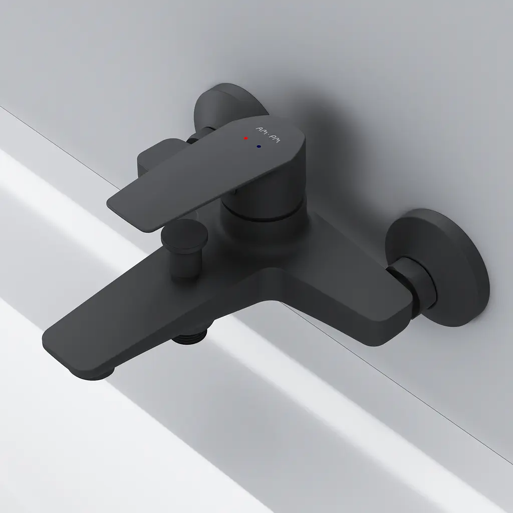 Смеситель для ванны Am.Pm Gem black matt F90E10022 Черный матовый - фото 11