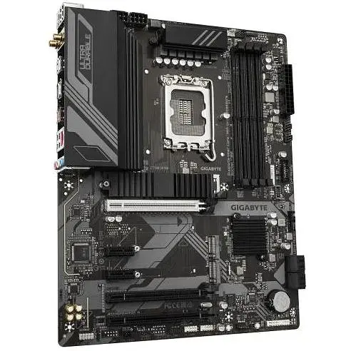 Материнська плата Gigabyte LGA1700, Z790 D AX, Z790, 4xDDR5, Int.Video(CPU), 4xSATA3, 3xM.2, 1xPCI-E 5.0x16, 1xPCI-E 4.0x16, 1xPCI-E 3.0 x1, Realtek 7.1, Realtek 2.5GbE, WiFi 6E, Bluetooth 5.3, 9xUSB3.2/6xUSB2.0, HDMI/DP, ATX - фото 3