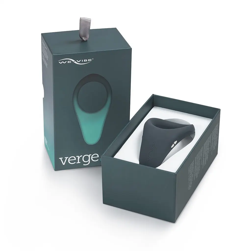 Смарт-віброкільце під одяг VERGE BY WE-VIBE SLATE, охоплює пеніс та мошонку, 10 режимів - фото 12