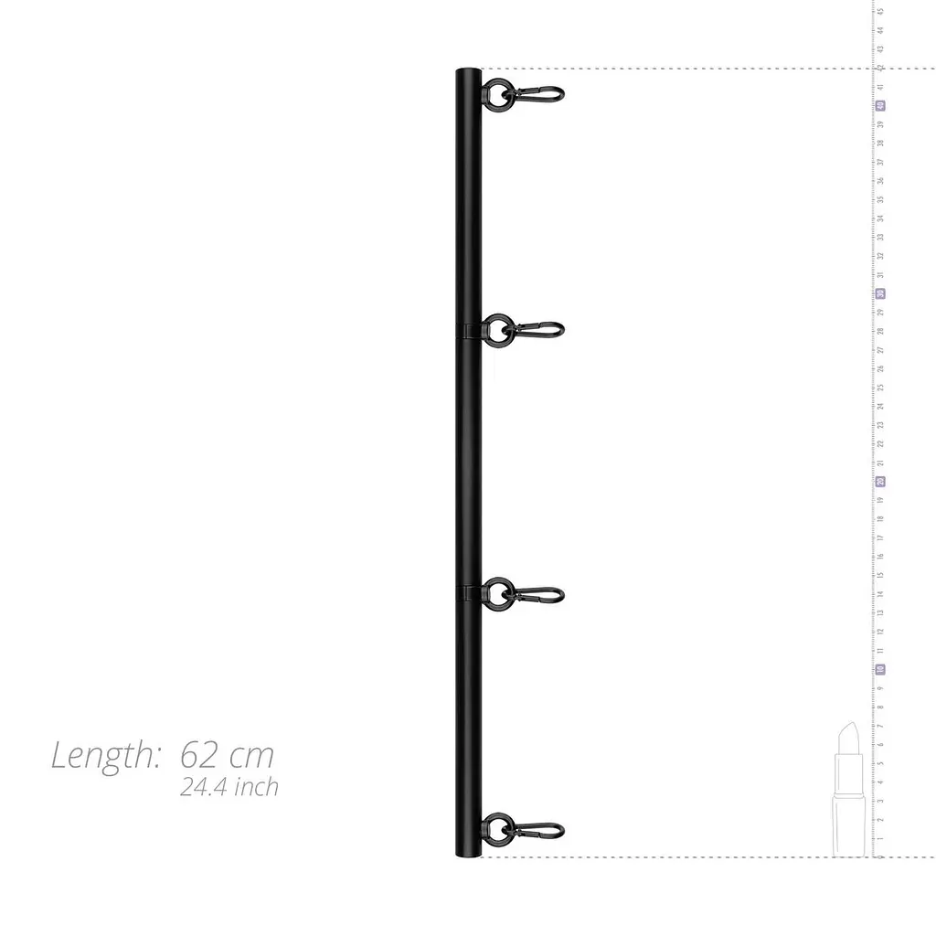 Фиксатор для рук и ног Bedroom Fantasies Spreader Bar Lightweight Restraint Bar - Black - фото 3