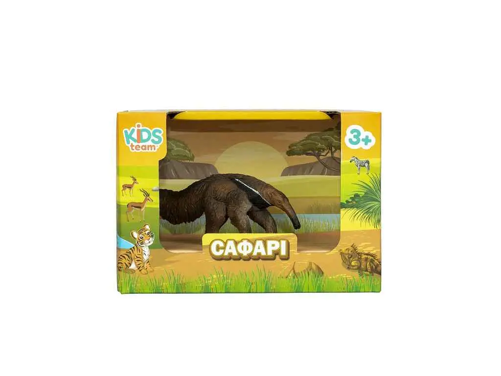 Фігурка KIDS TEAM ANIMALS тварини "Сафарі" Q9899-A50 Мурахоїд - фото 2