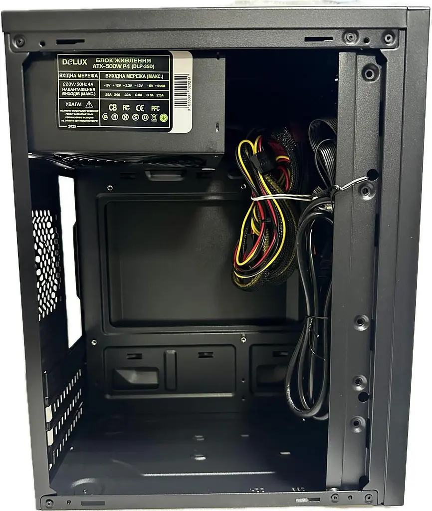 Корпус Delux MK 350 Чорний 500W 12Fan - фото 6