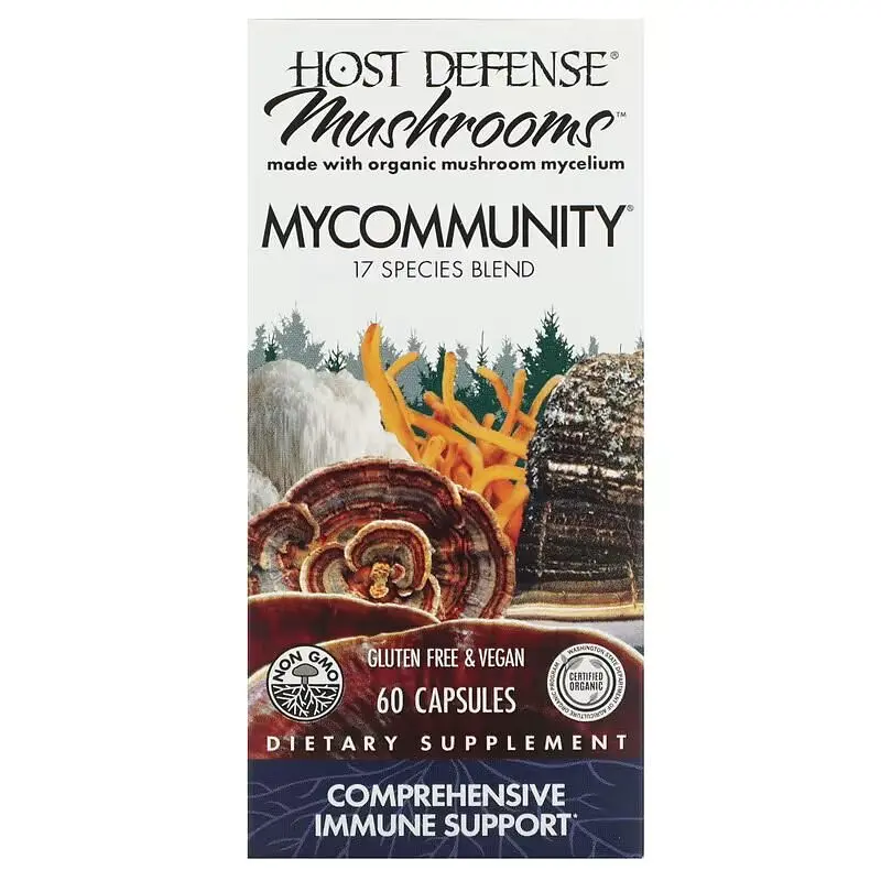 Натуральна добавка Host Defense My Community, 60 вегакапсул - фото 2