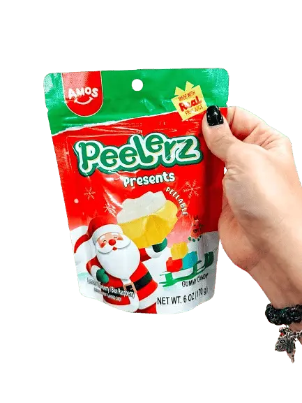 Желейні цукерки 4D Amos Peelerz Presents Christmas Gummy Sweets 170г - фото 2