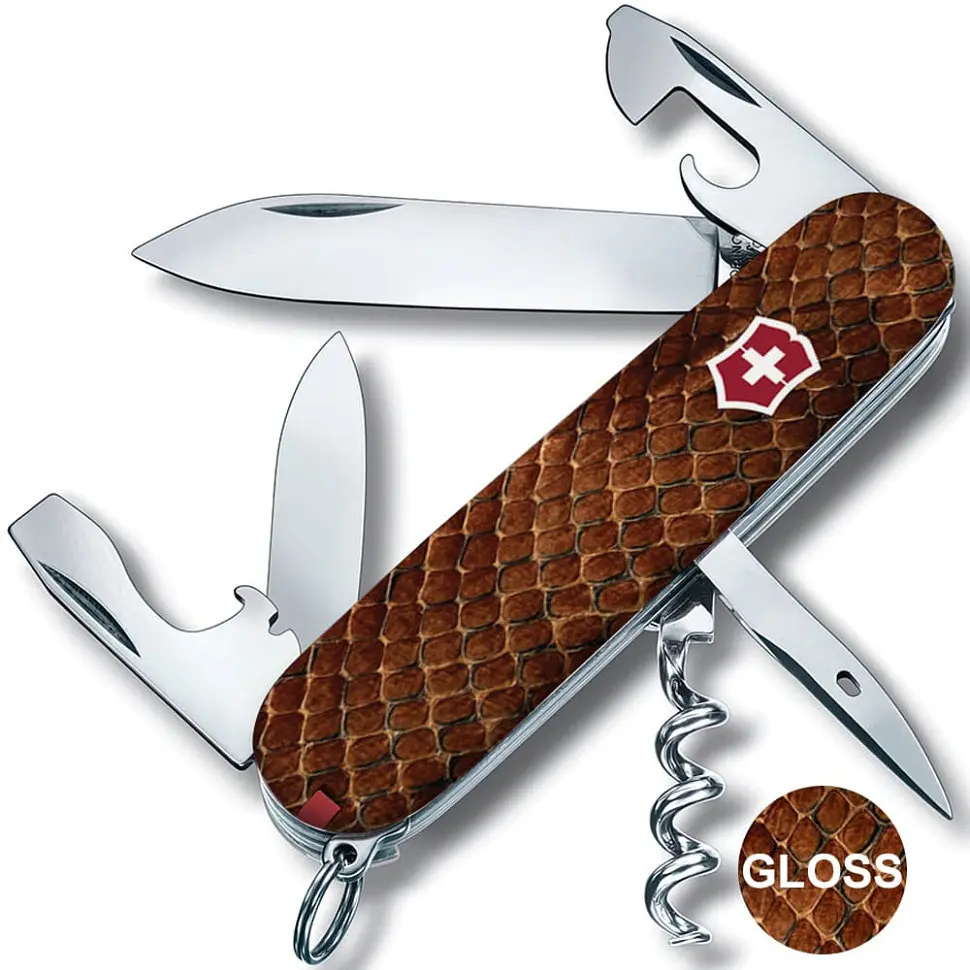 Ніж Victorinox Spartan Design 91мм 13функ Принт Шкіра кобри