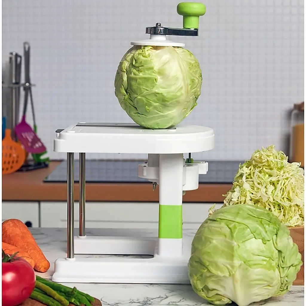 Капусторізка шатківниця шинковка овочерізка Блискавка механічна, Kitchen Master Білий 86033 - фото 4