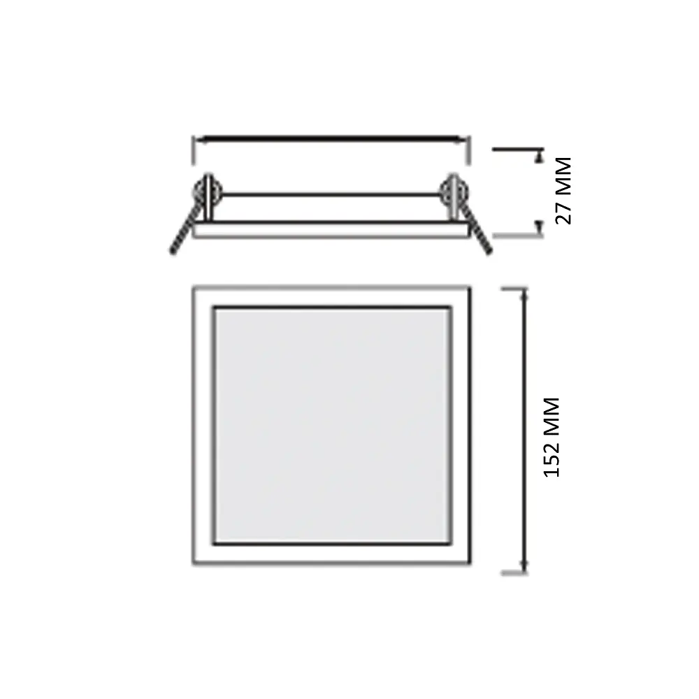 Светильник светодиодный Horoz Electric Alexis/SQ-12 3CCT 12W белый (3000K-4000K-6500K) - фото 3