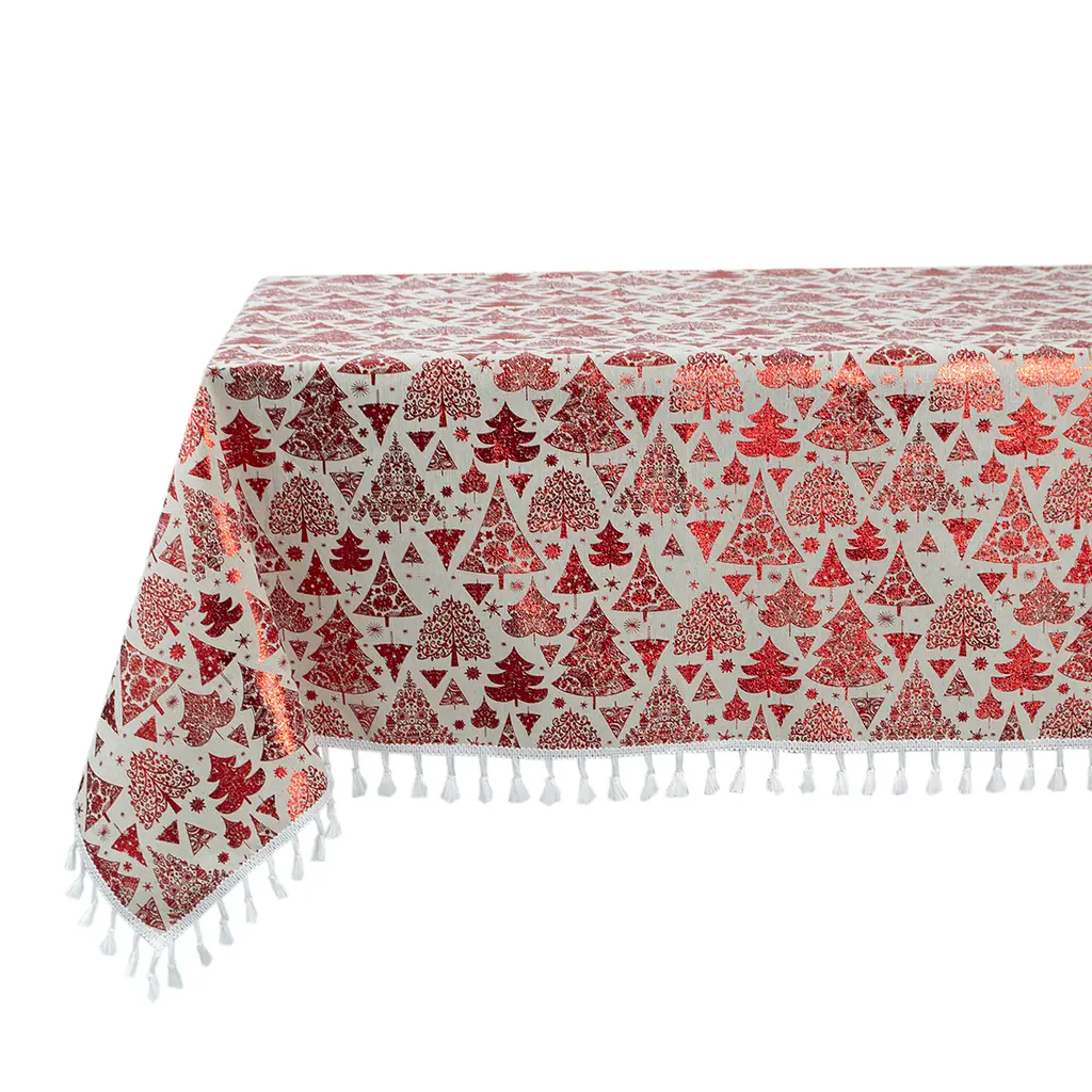 Скатерть Lotus Home - New Year красная 140x180 - фото 5