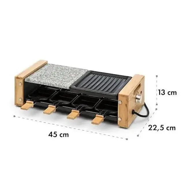 Гриль раклет Klarstein Chateaubriand Nuovo Raclette 1200W (10032729) - фото 4