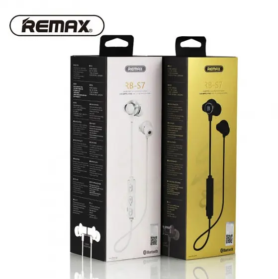 Спортивні вакуумні Bluetooth навушники гарнітура Remax RB-S7 Чорні - фото 8