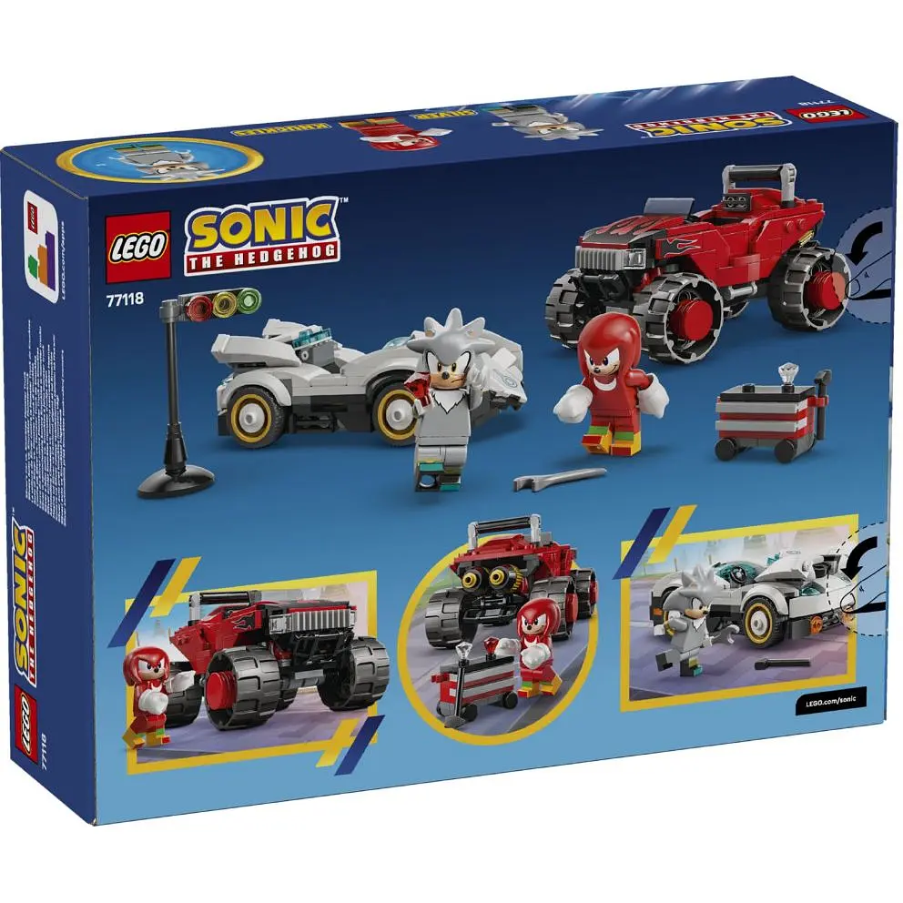 Конструктор LEGO Sonic the Hedgehog Автомобіль Сільвера vs. монстр вантажівки Наклза 378 деталей (77118) - фото 8