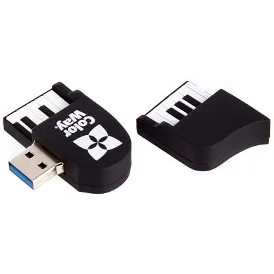 USB флеш накопитель ColorWay Piano 32 GB 3.0 Black (CW-USBPO32) - фото 3