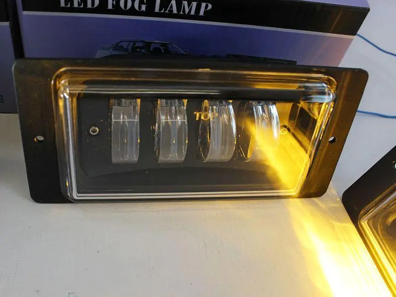 Протитуманні фари LED фари ВАЗ 2110-15 / 60W / Лінза / Регулювання висоти / Жовте та біле світло 1 шт. - фото 5