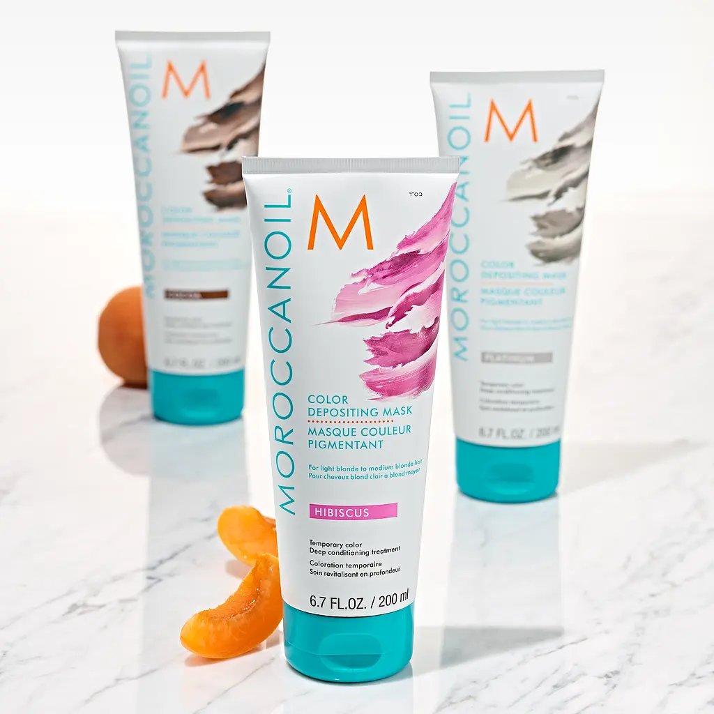 Тонувальна поживна маска Bordeaux Moroccanoil Color Depositing Гібіскус 200 мл - фото 6