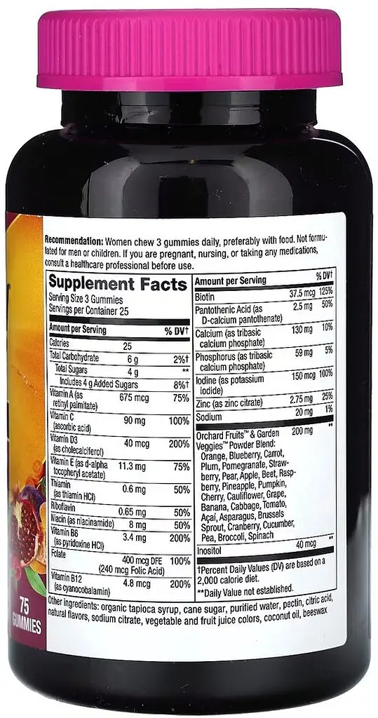 Вітаміни та мінерали Nature's Way Alive! Women's Premium Gummy, 75 желейок - фото 2