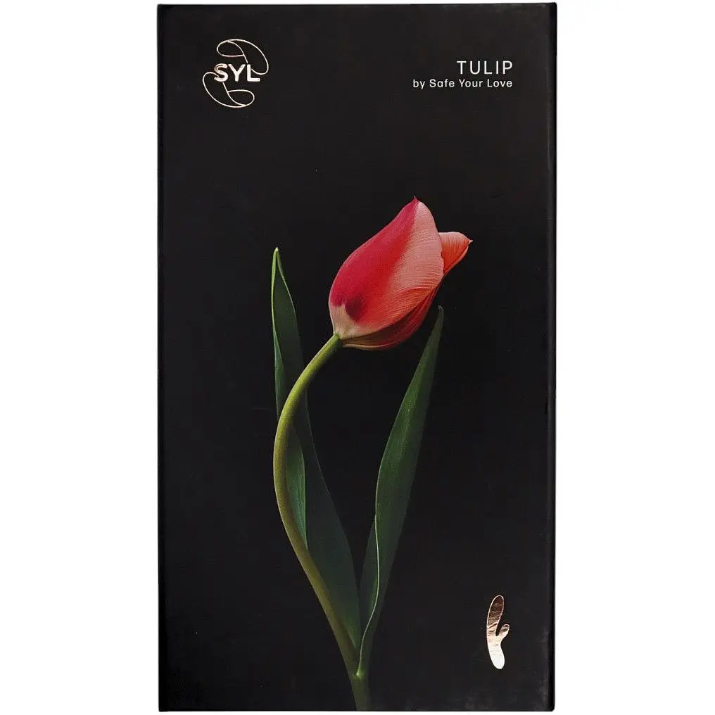 Вибратор-кролик SYL Tulip двойное удовольствие с эффектом подогрева Blue - фото 4