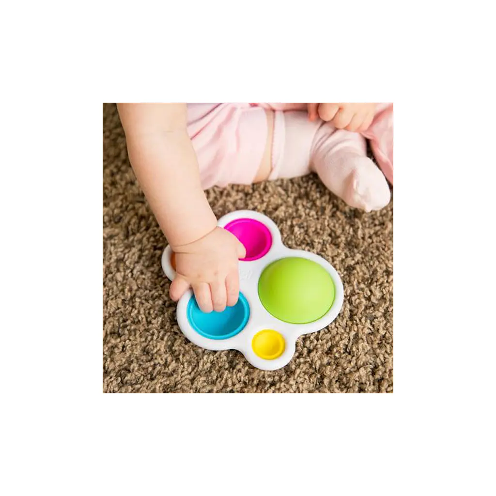   Fat Brain Toys прорізувач і тактильна іграшка Натисни кулю dimpl (F192ML) - фото 4