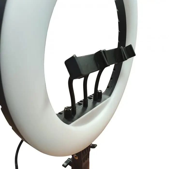Кольцевая Led лампа 36 см RL-14 с держателем для телефона 3 режима + пульт управления - фото 3