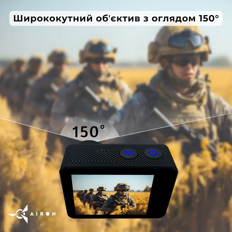 Екшн-камера AIRON ProCam 7 Black: Набір екшн камери для тактичних шоломів - фото 5