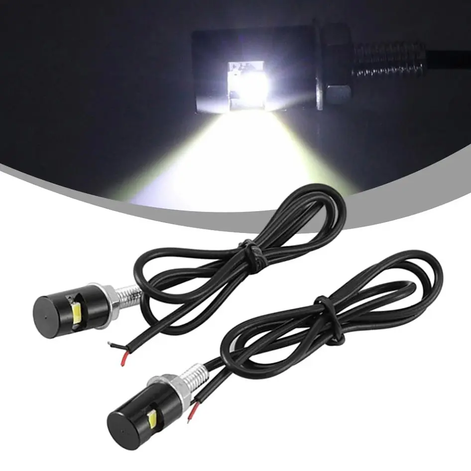 LED Підсвічування Номери універсальні Thoc Auto 12V 6 LED D12 мм 33 мм 2 шт. Чорна (5630) - фото 3