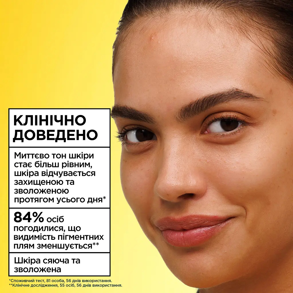 Тональний флюїд для обличчя Garnier Wonder Tint натуральний відтінок з вітаміном С з з фактором захисту SPF50 40 мл - фото 8