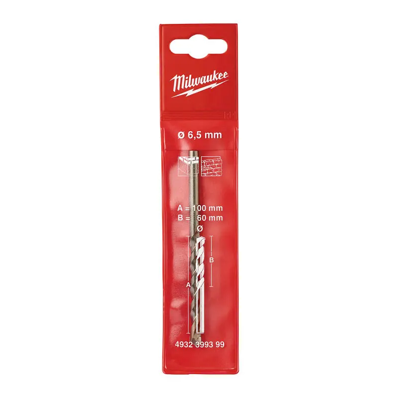 Свердло по бетону MILWAUKEE PREMIUM діаметр 6,5x100х40мм - фото 2