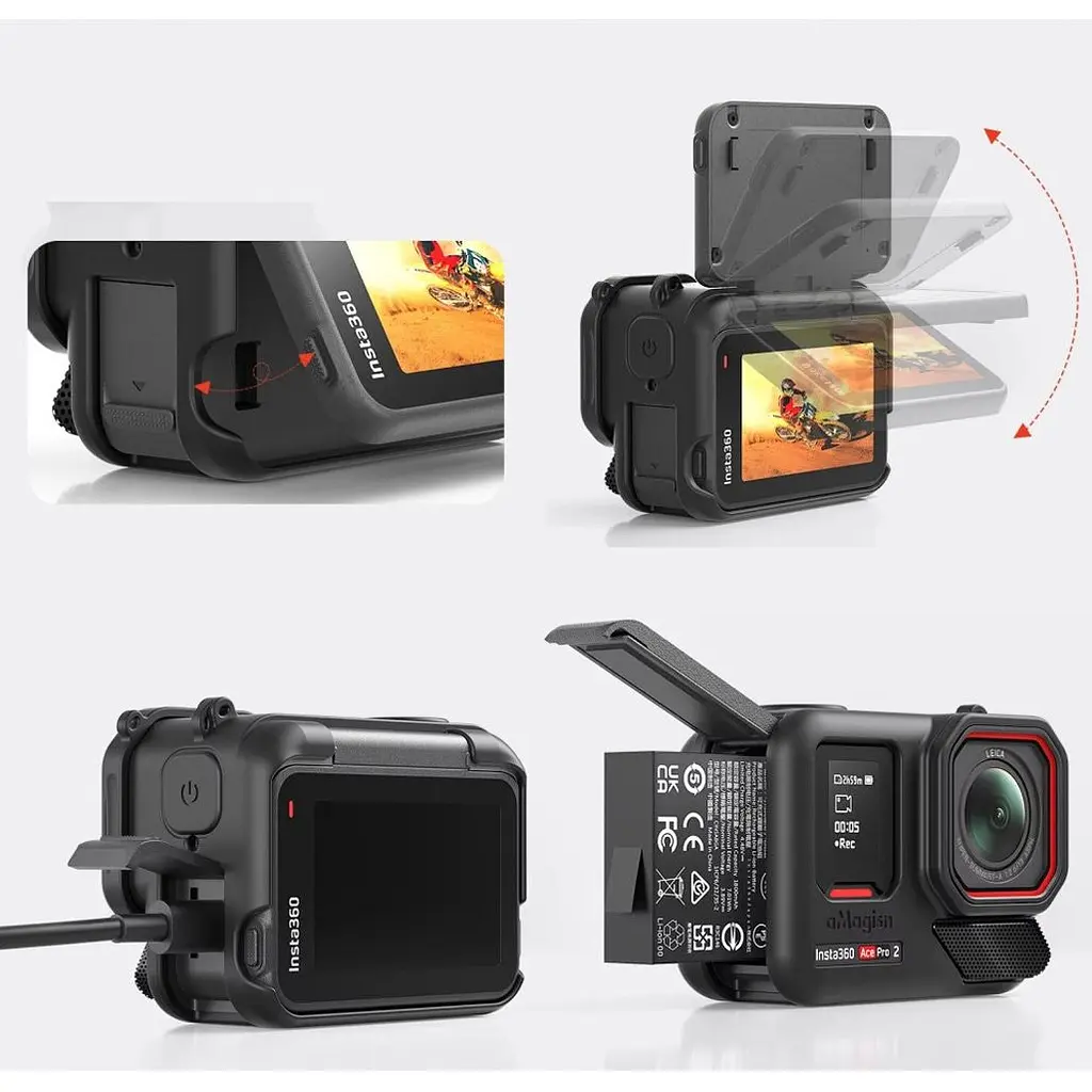 Чохол-рамка с колпачком на линзу aMagisn AC24-A для Insta360 Ace Pro 2 [168376] - фото 6