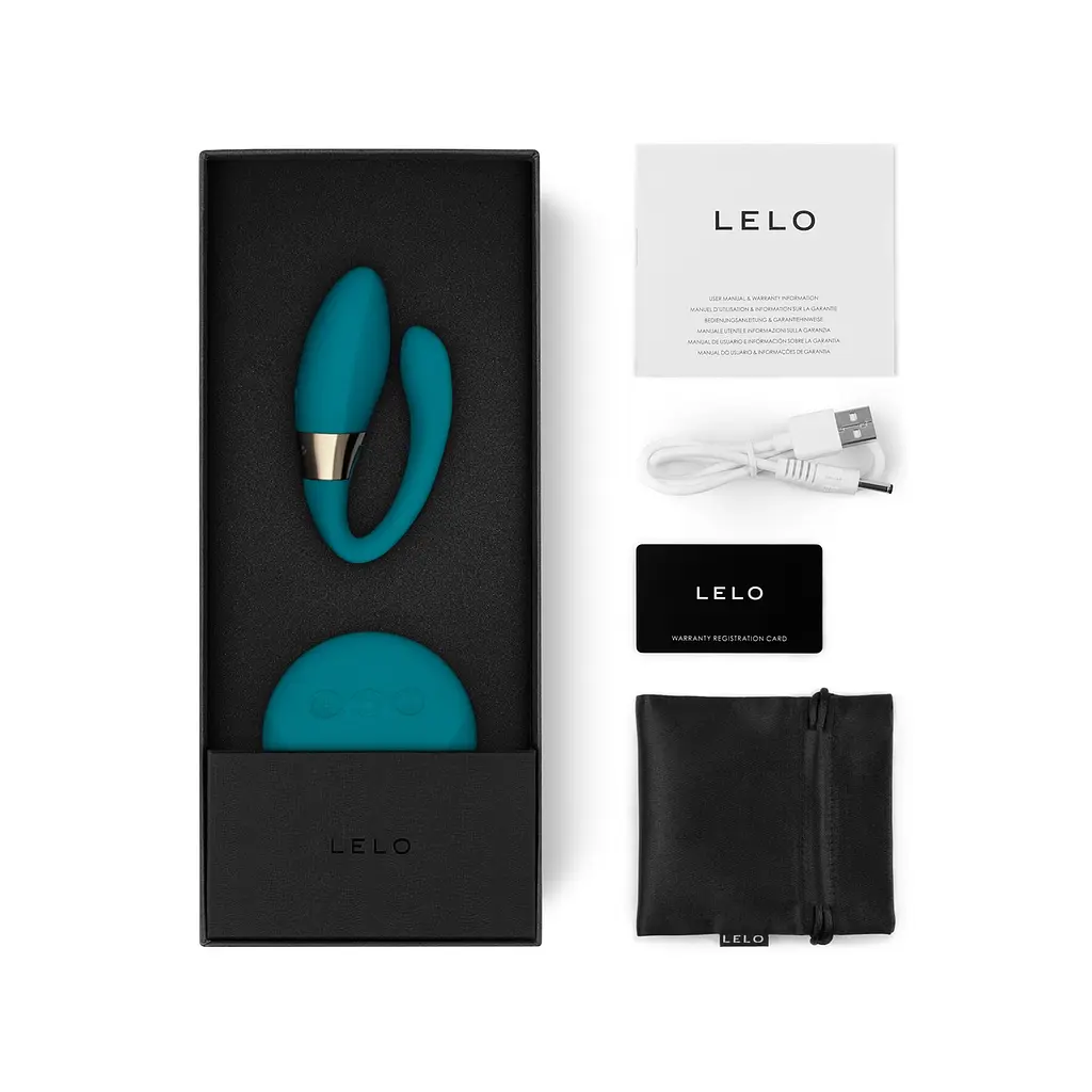 Вібратор для пар LELO Tiani Duo Ocean Blue, 2 мотори, пульт ДК - фото 9