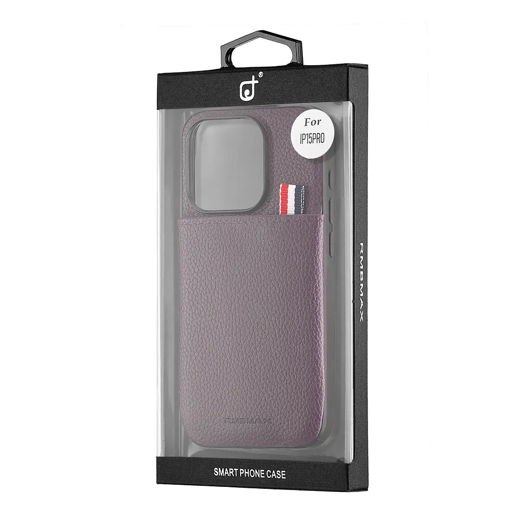 Чохол Jinduka Leather Pocket iPhone 15 Pro Purple - фото 2