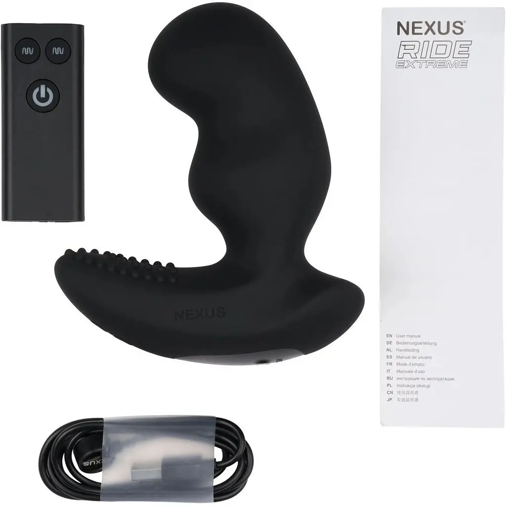Масажер простати Nexus Ride Extreme Dual Motor Remote Control Prostate Vibrator Black - фото 7