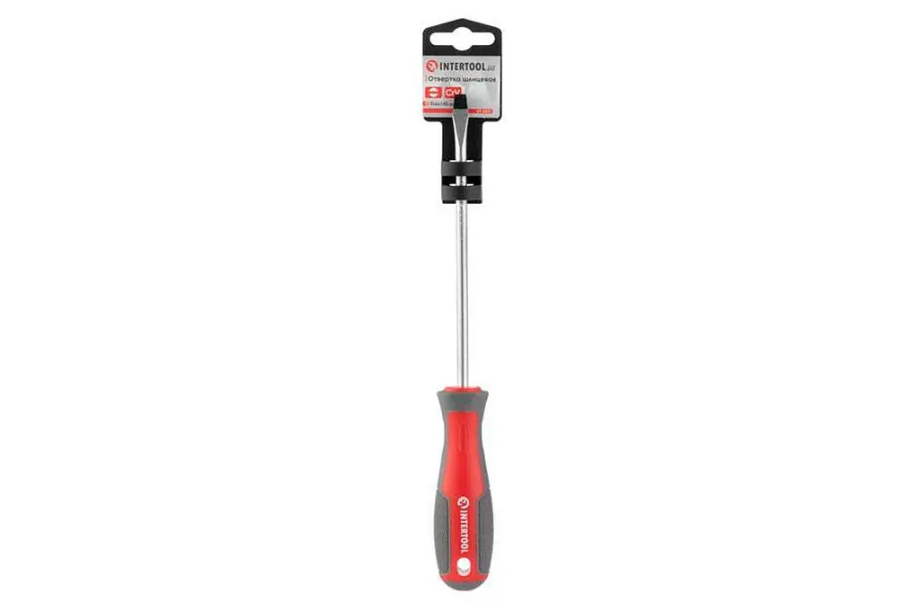 Отвертка плоская шлицевая Intertool SL6 x 150 мм Pro VT-3311 - фото 5