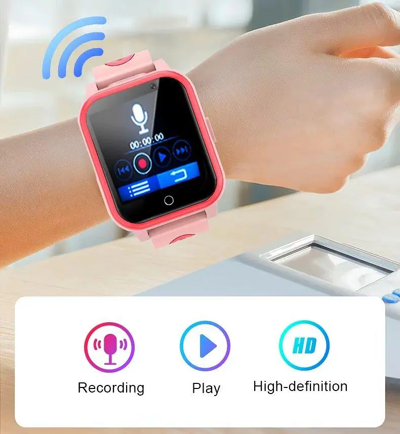 Годинник телефон для дітей Lemfo T8 з GPS відстеженням, SIM-картою, 4G LTE, подвійною камерою, прослушкою, ліхтариком та кнопкою SOS Фіолетовий - фото 11