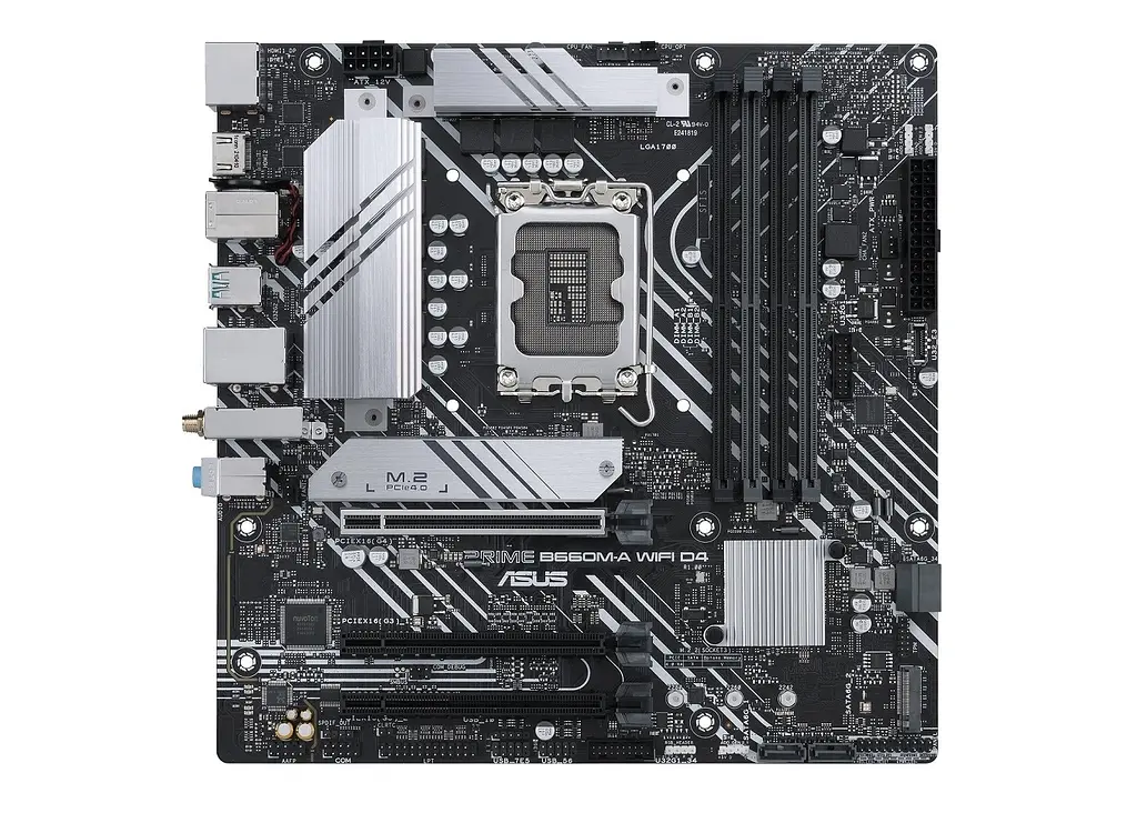 ASUS Материнська плата PRIME B660M-A WIFI D4 s1700 B660 4xDDR4 M.2 HDMI DP Wi-Fi BT mATX